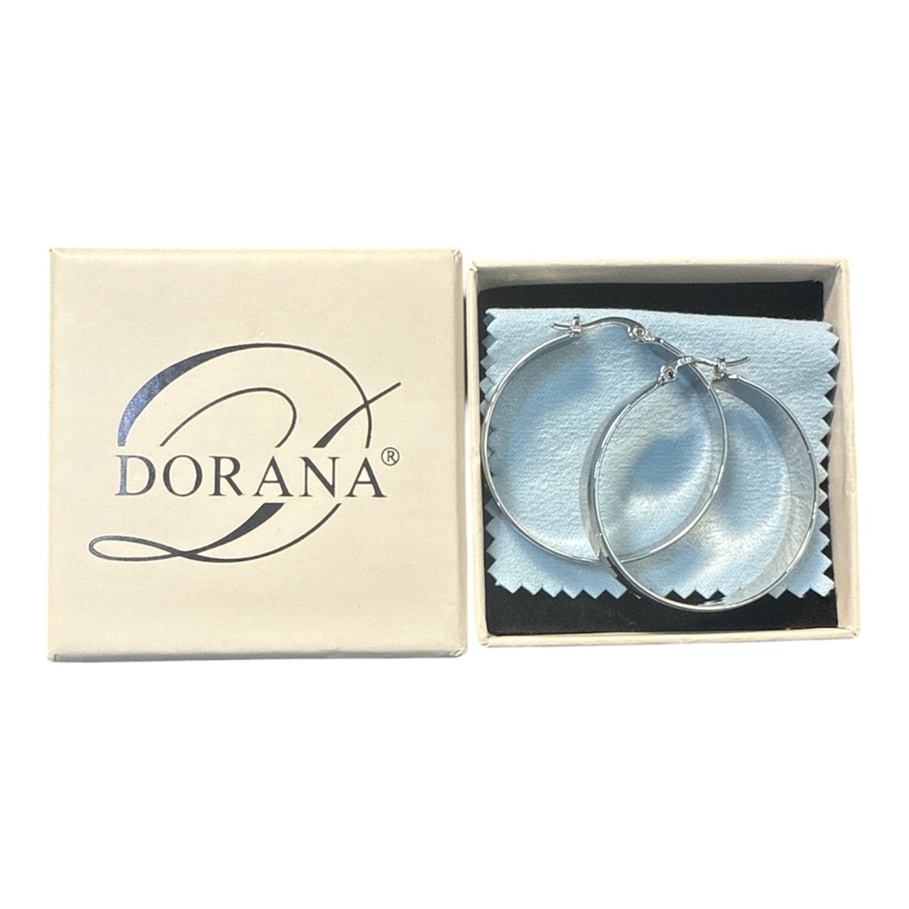 Silver Hoop Earrings s925